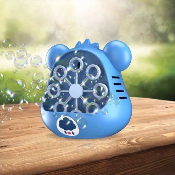 Care Bears Grumpy Bear Automatic Bubble Machine – Includes Bubble Solution- NWT - Picture 4 of 6